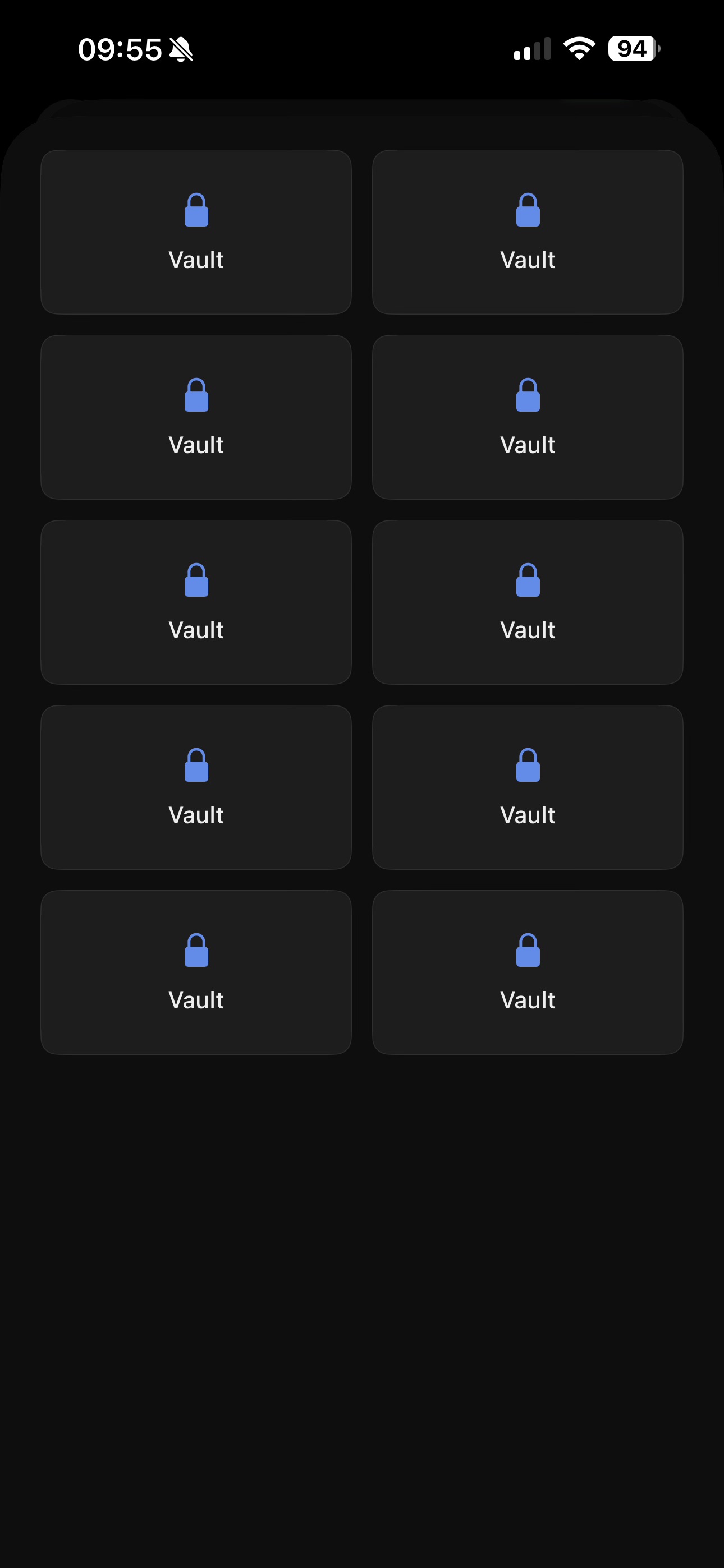 10 hidden vault slots in Obscura, all cryptographically indistinguishable